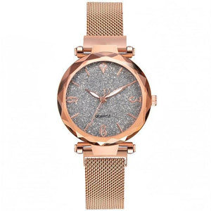 Rose Gold Women Watch 2020 Top Brand Luxury Magnetic Starry Sky Lady Wrist Watch Mesh Female Clock For Dropship relogio feminino