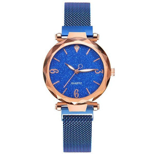 Rose Gold Women Watch 2020 Top Brand Luxury Magnetic Starry Sky Lady Wrist Watch Mesh Female Clock For Dropship relogio feminino