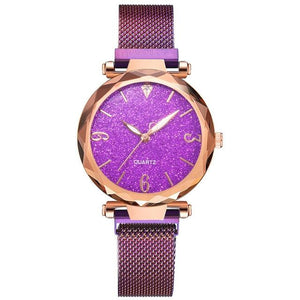 Rose Gold Women Watch 2020 Top Brand Luxury Magnetic Starry Sky Lady Wrist Watch Mesh Female Clock For Dropship relogio feminino