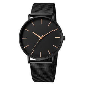 Men Watch Quartz Casual Watches Simple Metal Hour Reloj Quartz Watch Montre Mesh Stainless Steel erkek kol saati masculino clock