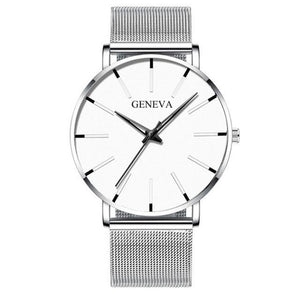 2020 Minimalist Men's Fashion Ultra Thin Watches Simple Men Business Stainless Steel Mesh Belt Quartz Watch Relogio Masculino