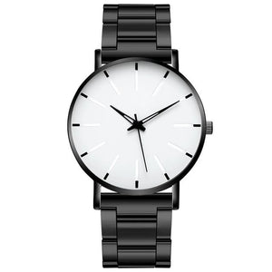 2020 Minimalist Men's Fashion Ultra Thin Watches Simple Men Business Stainless Steel Mesh Belt Quartz Watch Relogio Masculino