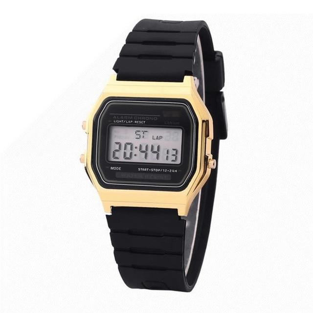 Rose Gold Silver Watches Men Watch Electronic Digital Display Retro Style Clock Men's Relogio Masculin Reloj Hombre homme